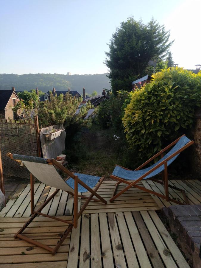 Appartement Le Nid Normand Avec Terrasse - Stationnement Facile Et Gratuit - 5 Min Seine à Deville-les-Rouen Extérieur photo